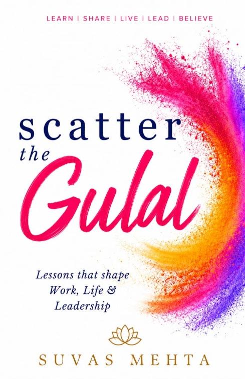 Scatter the Gulal book cover by Suvas Mehta